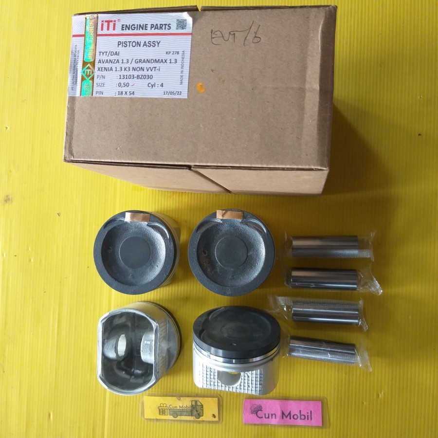 Piston seher Avanza Xenia 1300cc Grand Max 1300cc NON VVT-I  ukuran pen piston nya 18x54mm harga per