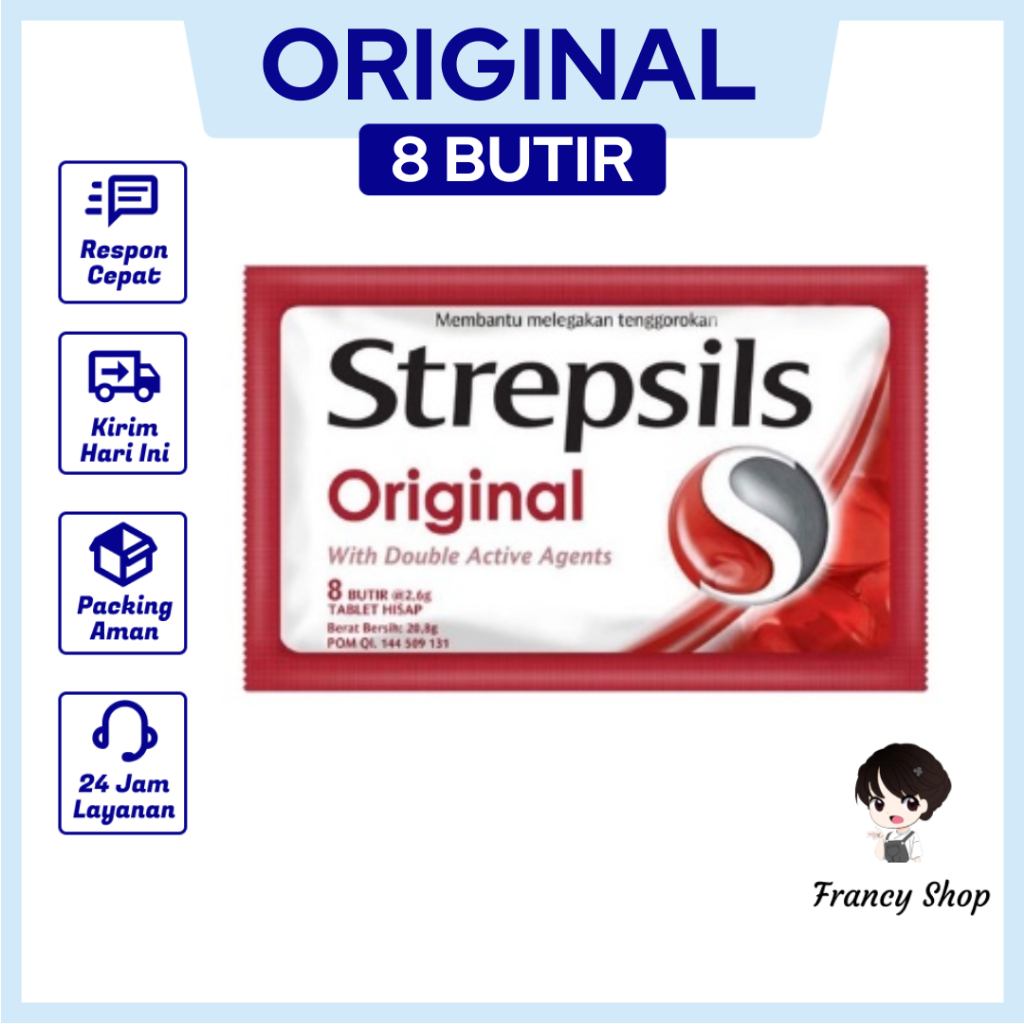 

Strepsils Original Double Active Agents Isi 8 Tablet Hisap