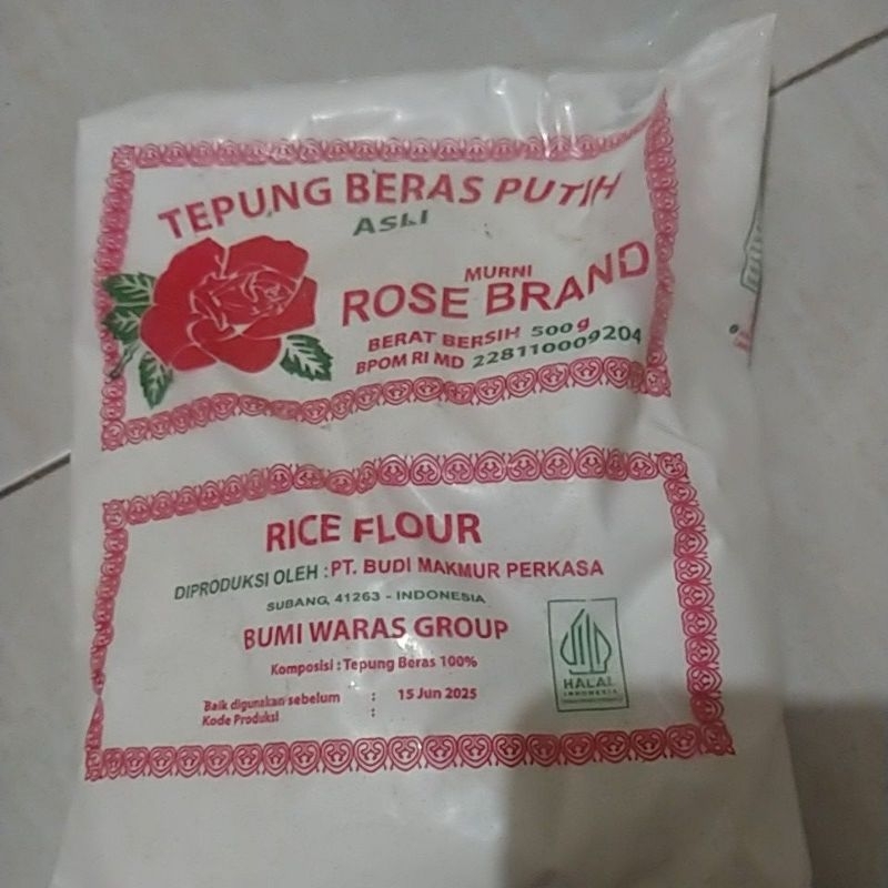 

ROSE BRAND TEPUNG BERAS 500 GRAM