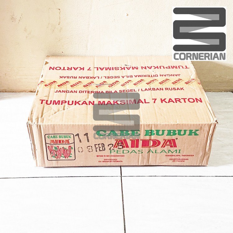 

[ CORNERIAN ] Cabe Bubuk Aida Dus Renceng Sachet Runtuy Serbuk Tabur Flakes Makanan Cemilan Cimol