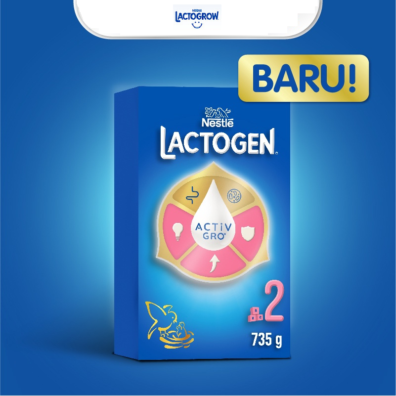 Lactogen 2 735g - Susu Pertumbuhan Bayi Usia 6 - 12 Bulan