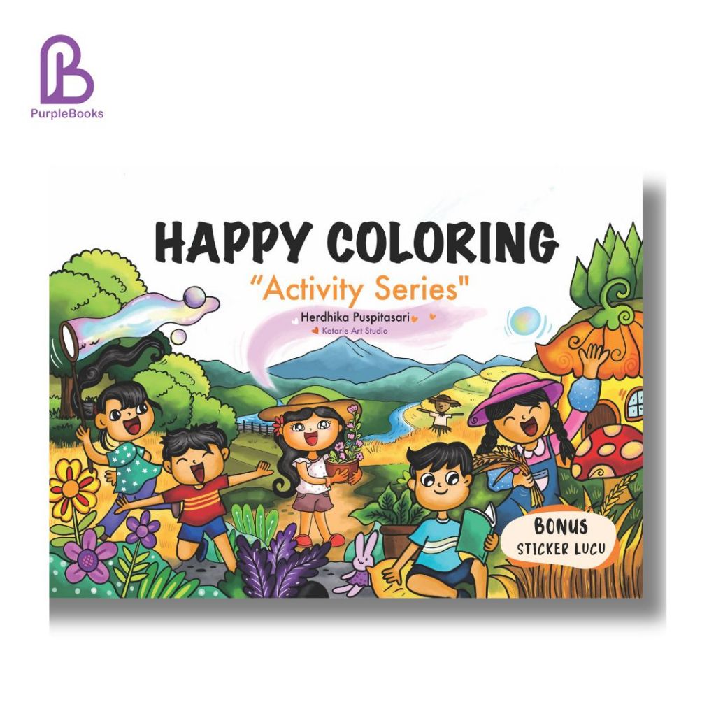 IK6 BUKU ANAK : HAPPY COLORING : ACTIVITY SERIES : Buku Mewarnai