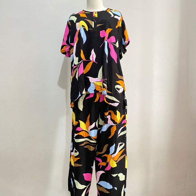 Setelan Daster Rayon Premium celana panjang