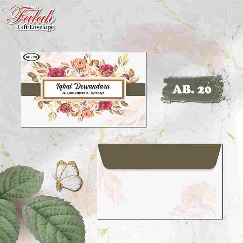 

Amplop Falah AB 20 Termurah Isi 50 Lembar (Belum Termasuk Cetak)