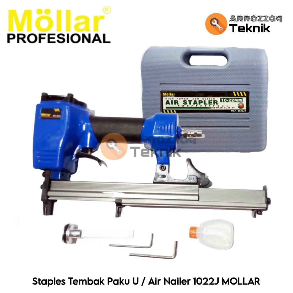 

MOLLAR Air Nailer 1022J / Staples Stapler Tembak Paku U / Mollar 1022