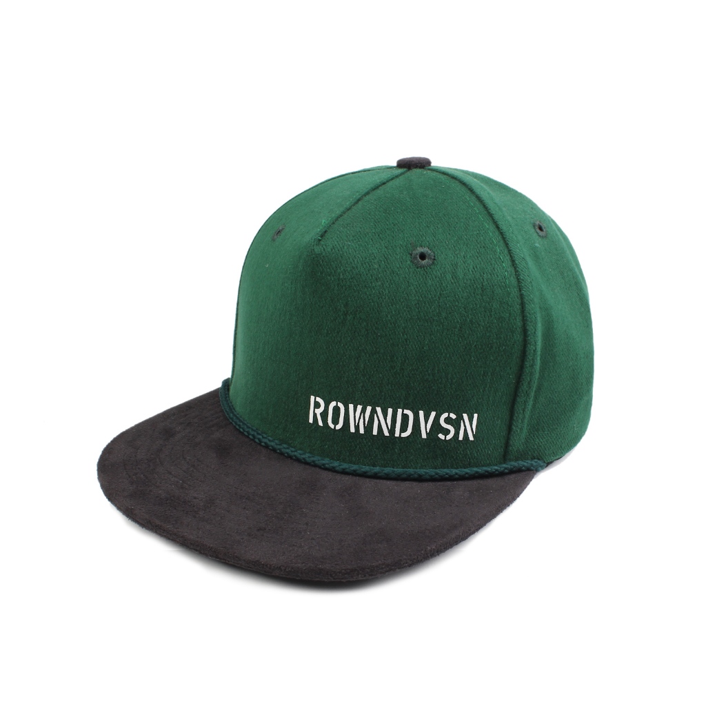 Rown Division Topi Snapback - Rowndvsn Topi Zatras Green Black