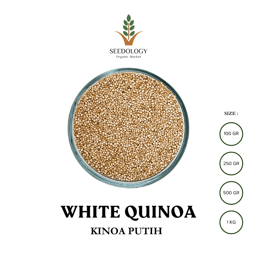 

Organic White Quinoa 100gr - Quinoa Putih Organik Premium