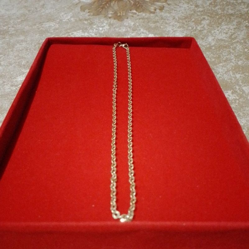 TKC80 Kalung Titanium Nuri Besar Warna Gold