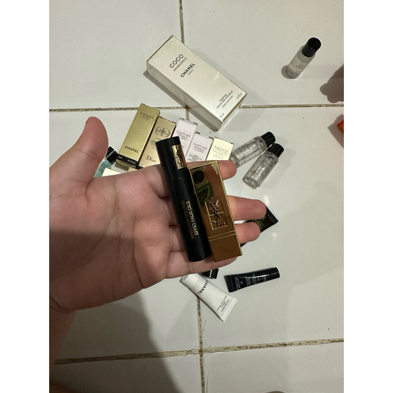 ysl mascara & lipstick