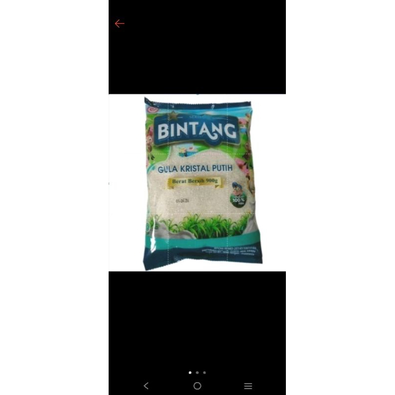 

gula pasir bintang 900gr