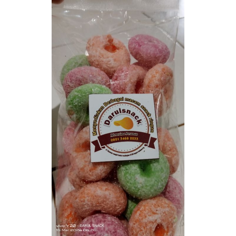 

Donat kering mini/Donat warna warni