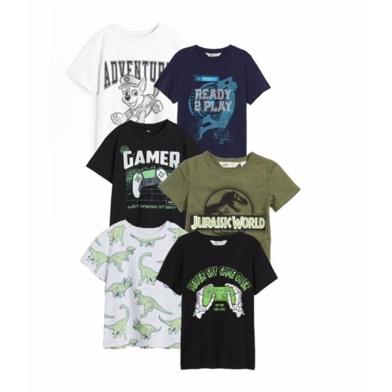 Kaos anak laki-laki HM/Baju atasan kaos anak laki-laki HM