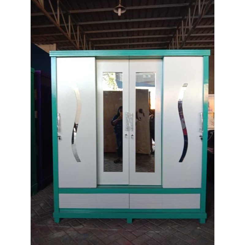 LEMARI PAKAIAN SLIDING 4 PINTU / LEMARI SLIDING 4 PINTU / LEMARI PAKAIAN