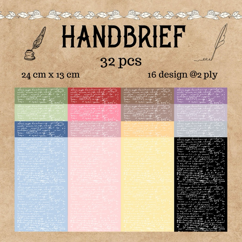 

JOURNALUST HANDBRIEF PAPER 32 pcs
