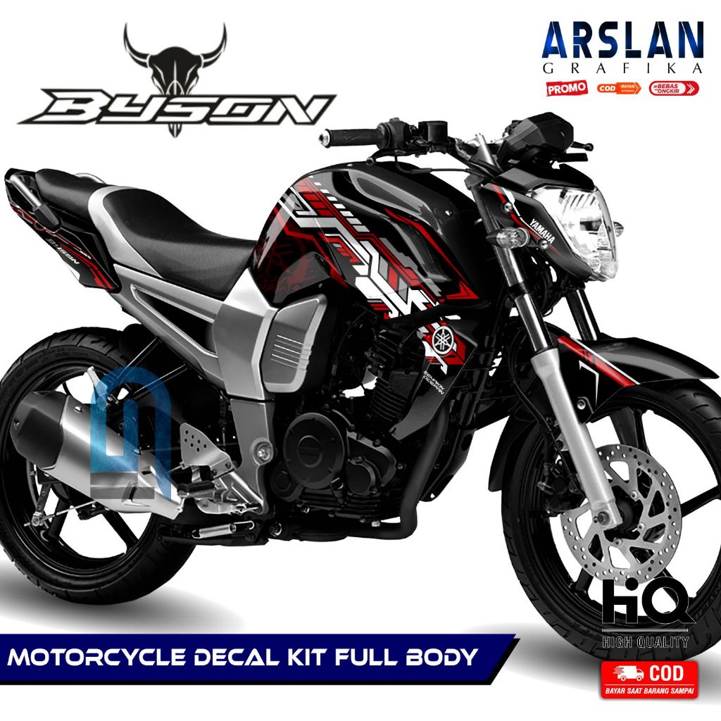 Decal BYSON KARBU Full Body Stiker Motor BYSON KARBU Old Aksesoris Set Stiker List Variasi Keren HIT