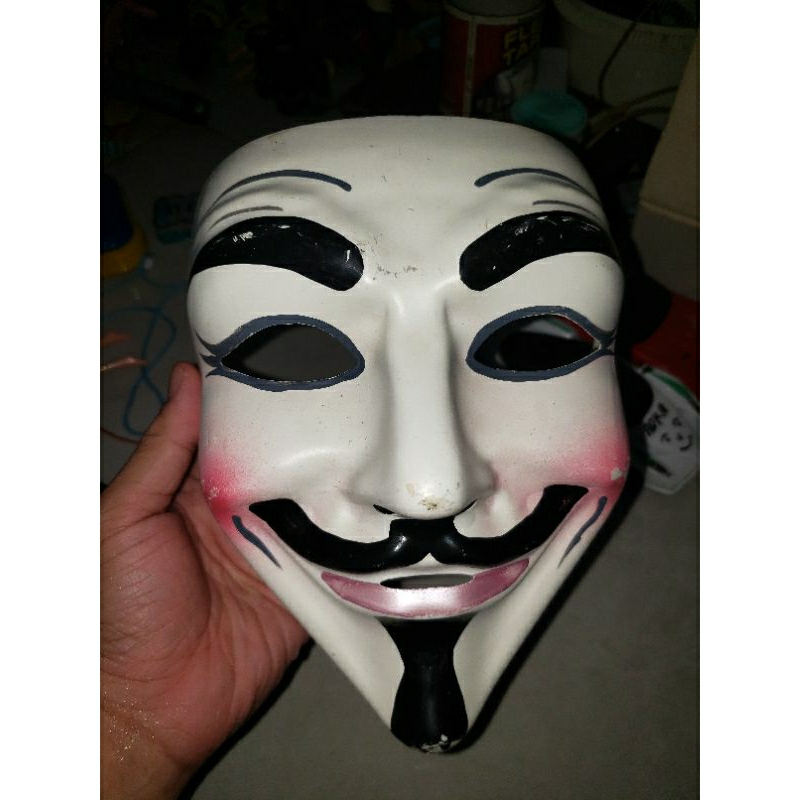 ACTION FIGURE FACE MASK TOPENG WAJAH MUKA VENDETTA ANYMOUS SERAM SCARY SPOOKY SPOKY SPOKI SEREM KOST