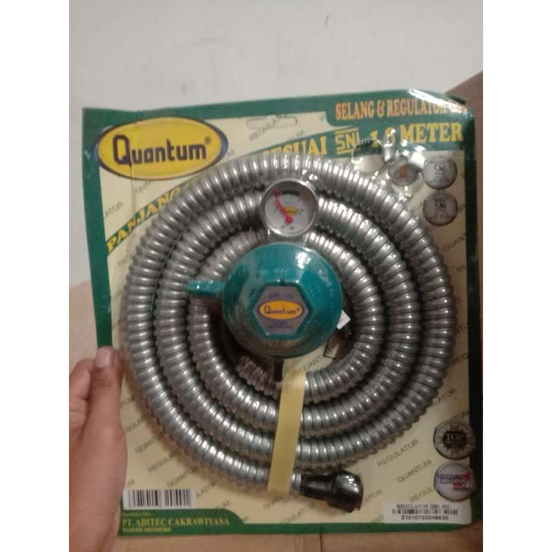 PAKET SELANG GAS REGULATOR QUANTUM ORIGINAL