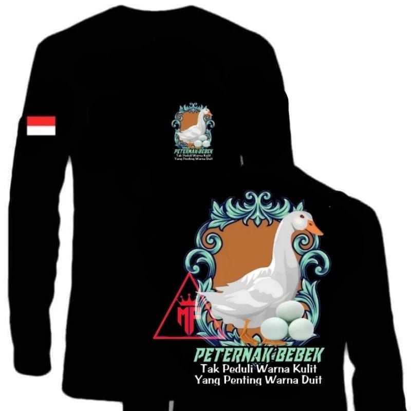 KAOS TANGAN PANJANG PETERNAK BEBEK TELUR