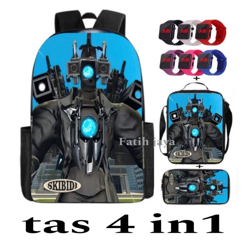 tas skibidi - tas anak laki - ransel sekolah anak - tas SD anak - tas anak cowok - tas sekolah anak 