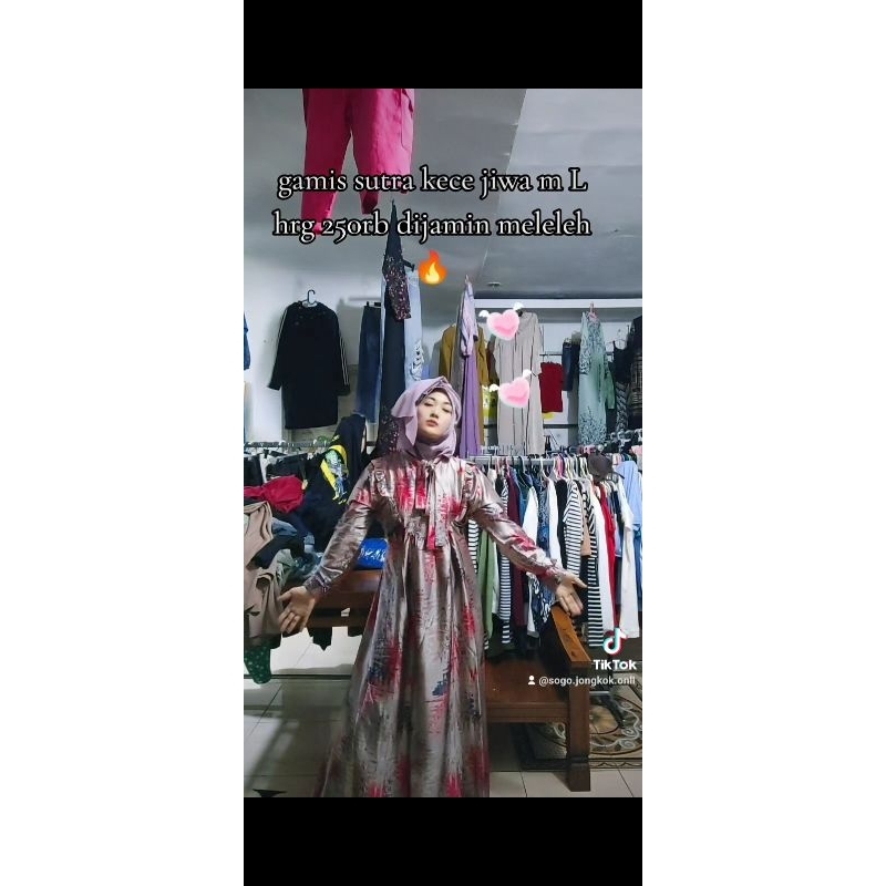 gamis sutra bagus dijamin mewah