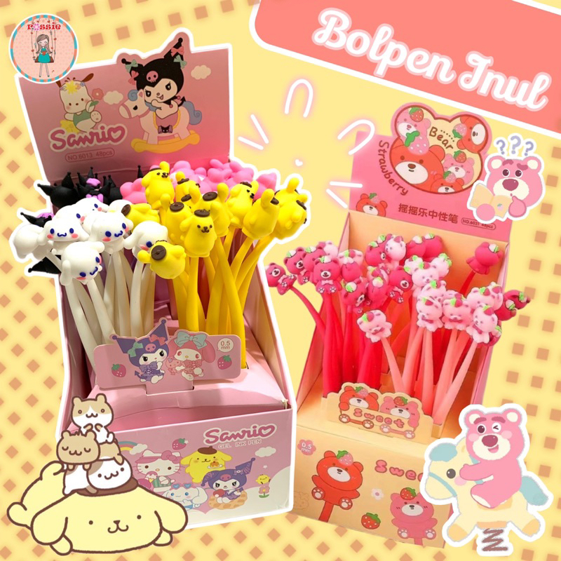 

Pulpen Sanrio Goyang/ Bolpen Sanrio Lentur Unik Lucu tinta gel hitam/Pen SANRIO Goyang-Goyang Cute Imut Alat Tulis Sekolah Anak Kekinian Stationary Fancy bisa Grosir dan COD Harga Termurah/pulpen goyang sanrio kuromi melody cinamoroll pompompurin