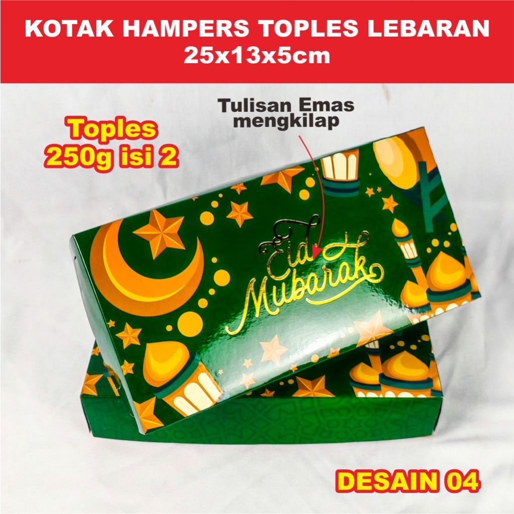 PREMIUM Box Lebaran Dus Lebaran Kotak Lebaran kemasan Kue Kering isi 2 Toples kue lebaran