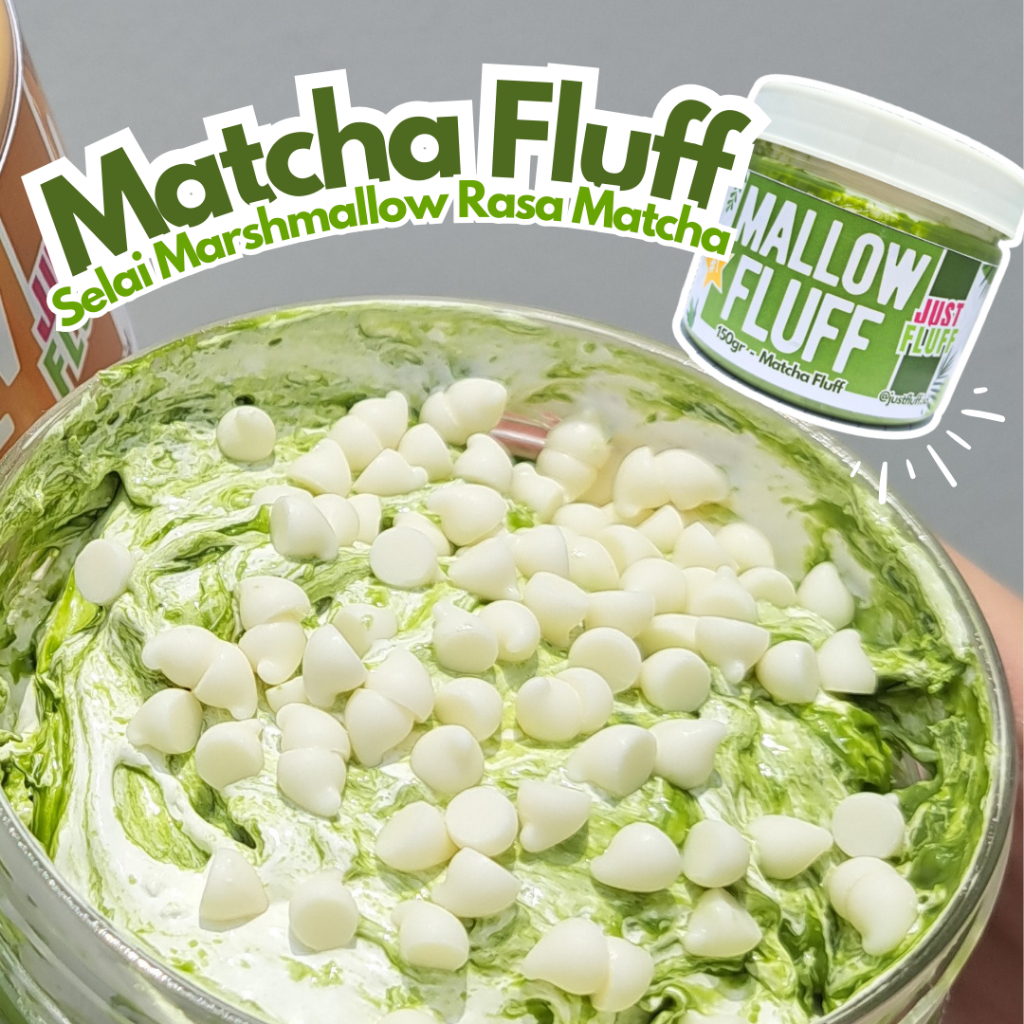 

Selai Marshmallow Fluff Matcha 150gr JustFluff