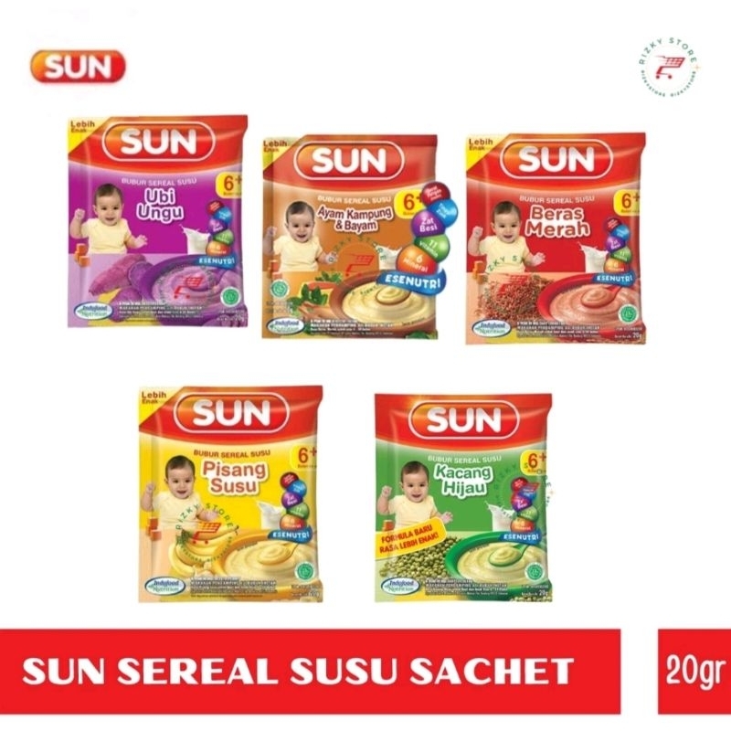 Sun Bubur Bayi 1renteng 8sachet