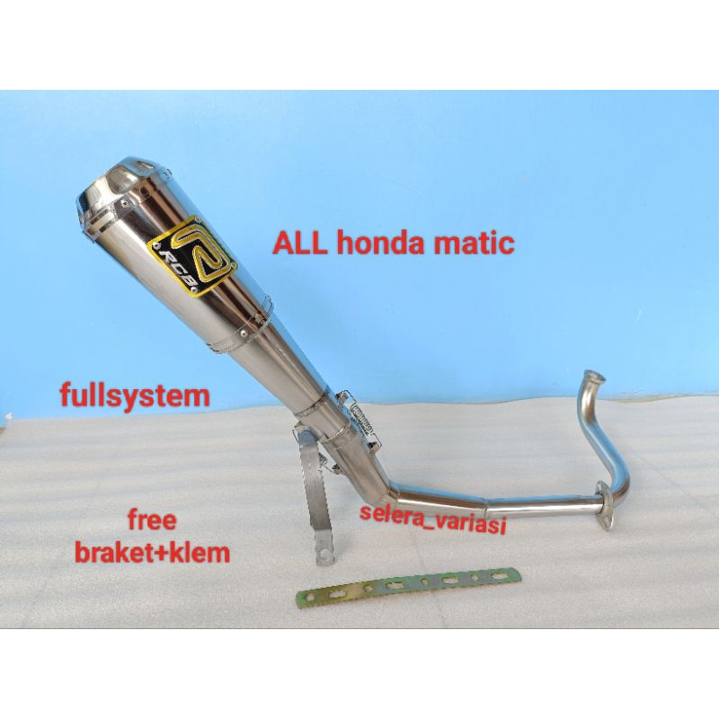 knalpot racing RCB KAPSUL untuk motor  matic HONDA./ALL HONDA MATIC.beat karbu.beat pgm fi & esp fi.