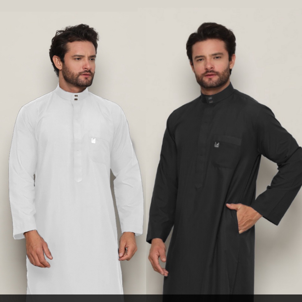 TERBARU  Kosovo No 5   Gamis Pria  Jubah Pria Putih Dewasa dan Remaja Putih Gamis Pria Polos Busana 