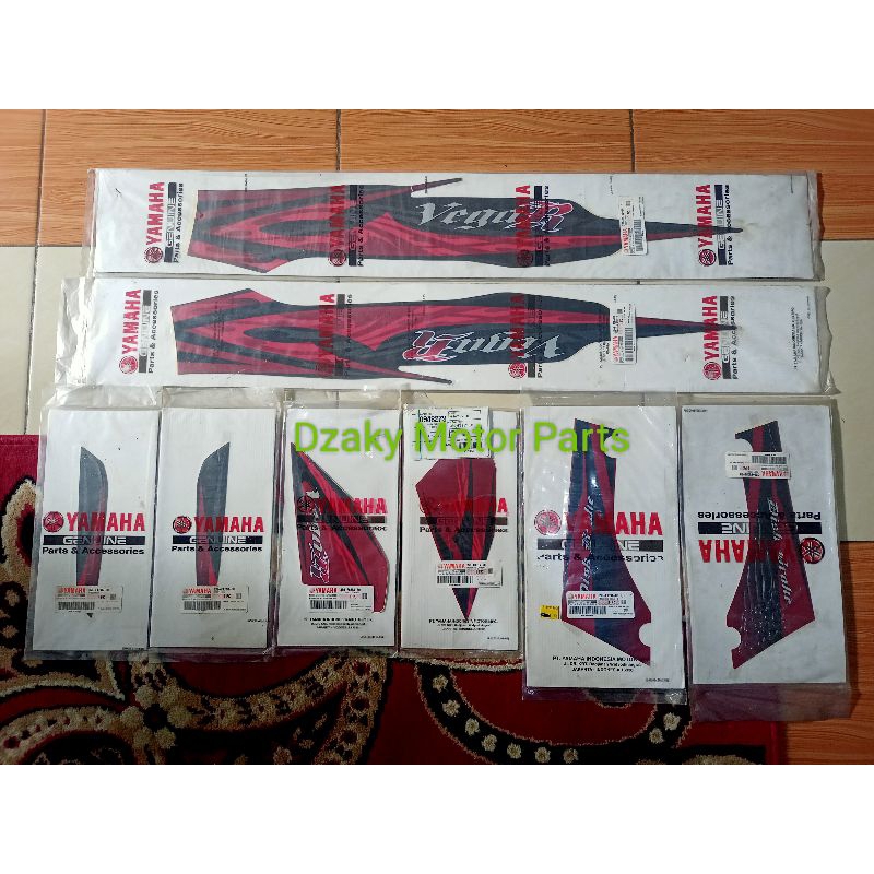Striping Graphic Sticker Stripe Yamaha Vega R New Merah 2008 Original