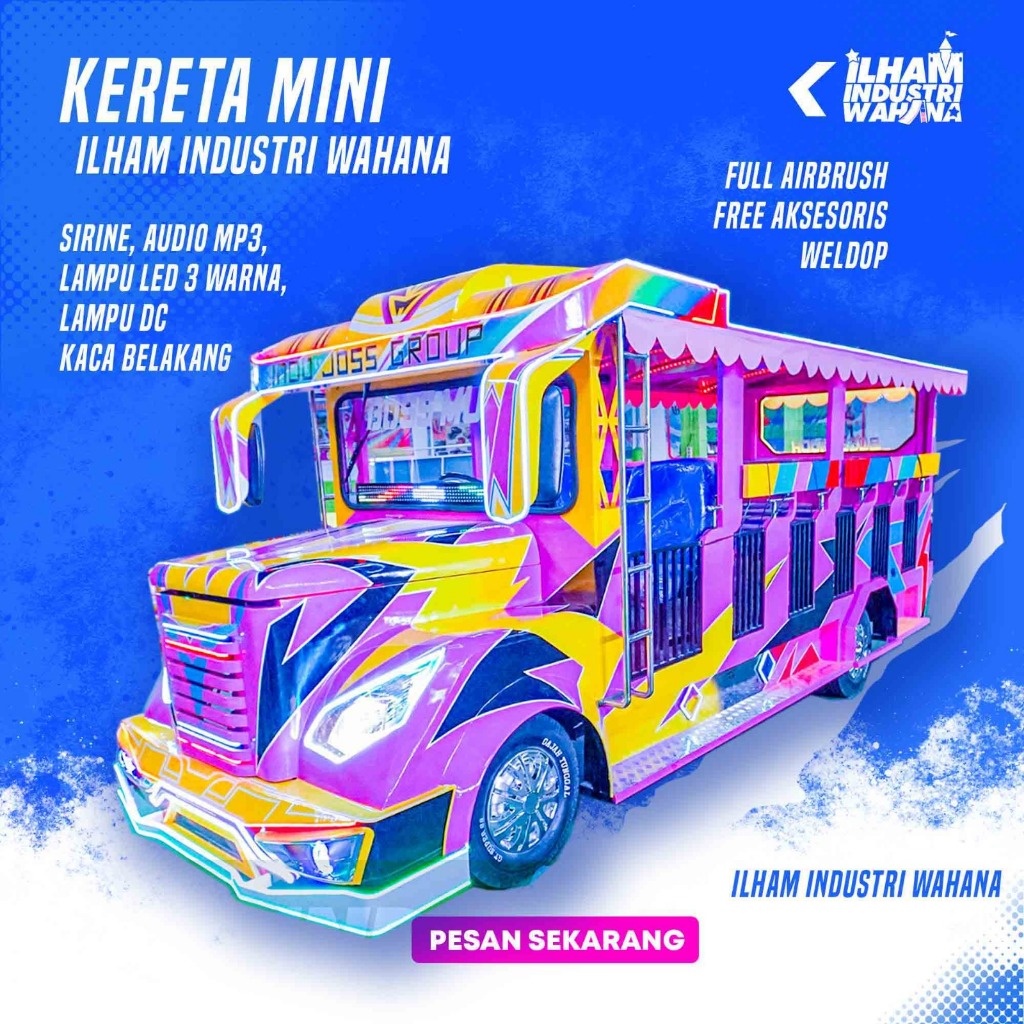 odong odong kereta mini wisata mobil kijang panther