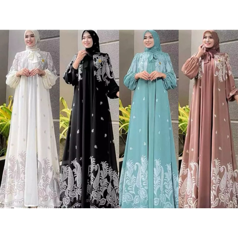 HANUM SET HIJAB 3IN1 (HIJAB+LONGOUTER+INNER)