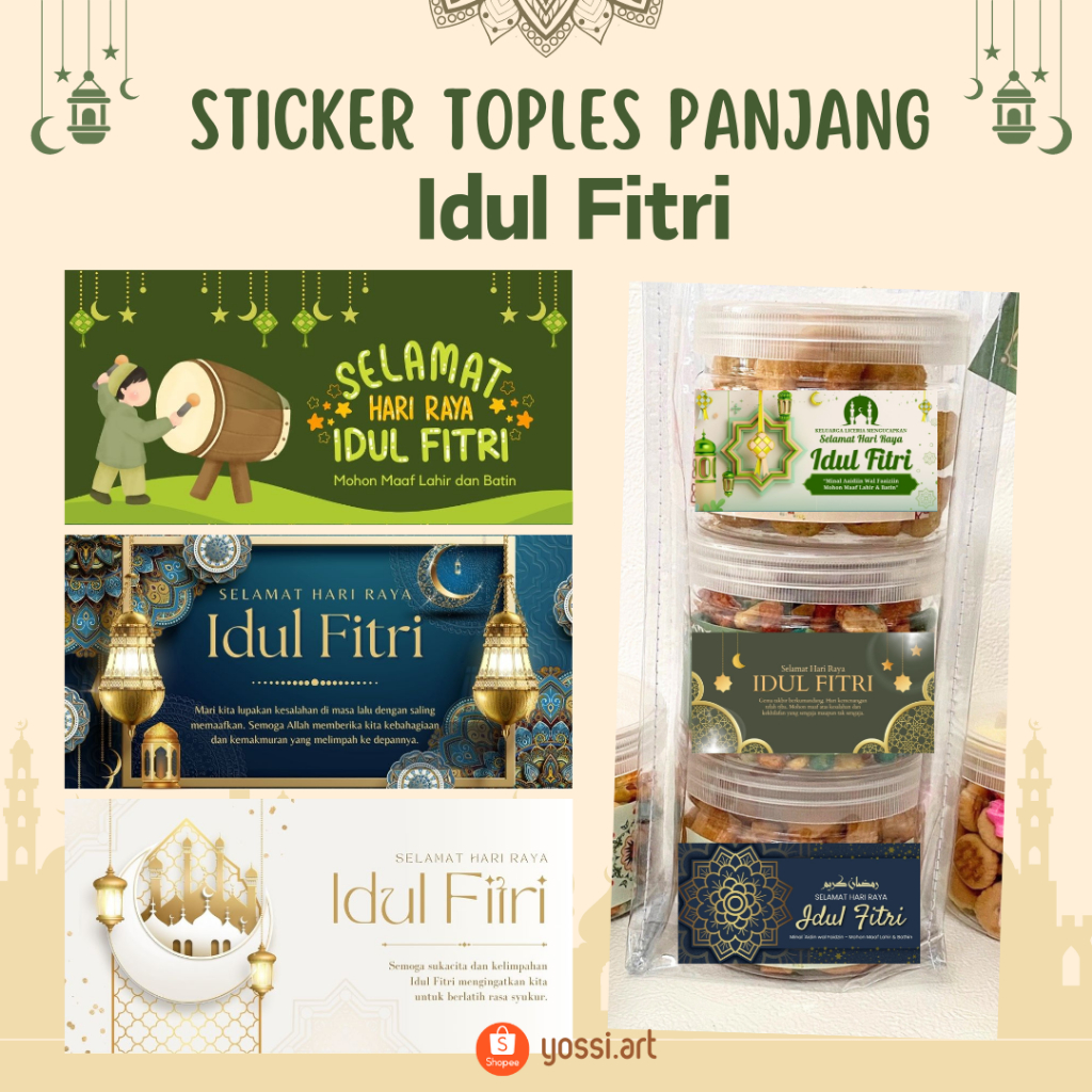 

STIKER TOPLES IDUL FITRI MODEL PANJANG
