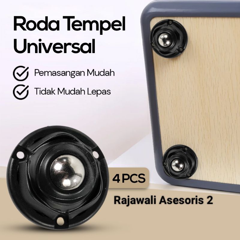 Roda Tempel/ Kolong Universal Roller Slide Adhesive 4 PCS