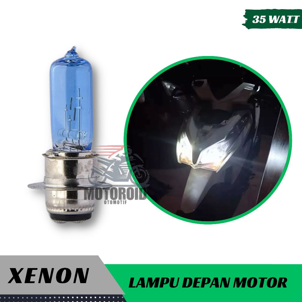 RTD LAMPU DEPAN LED XENON HEAD LAMP RTD HID H4 H6 BEBEK UNIVERSAL motor