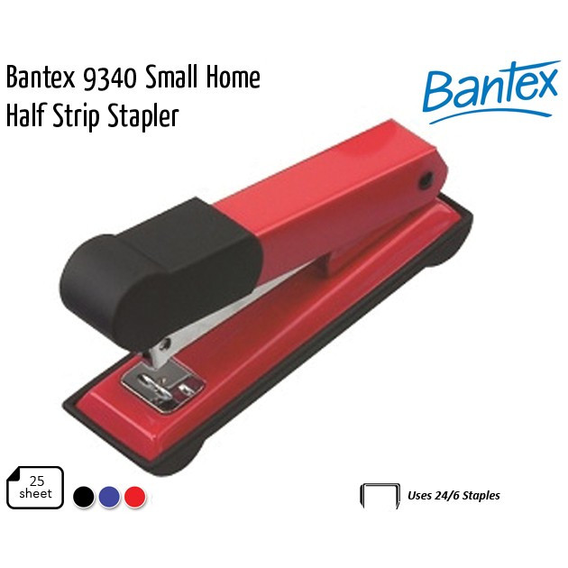 

Bantex Stapler Small with Rubber Handle # 9340 (pcs)