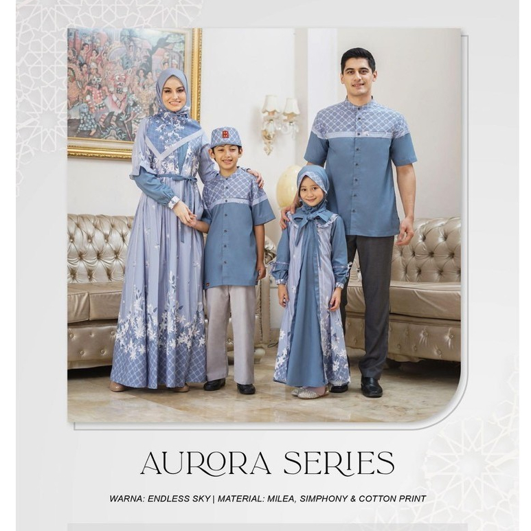 Sarimbit Keke Aurora Series - Endless Sky / Sarimbit Keluarga Terbaru 2024 / Baju Sarimbit Keluarga 
