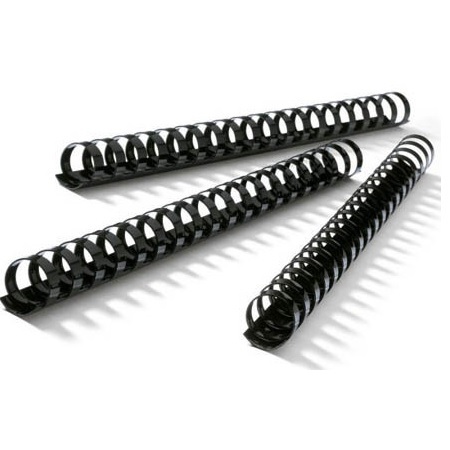 

Spiral Plastik Hitam A4 1/4" (6mm) / Plastik Binding Hitam Hombo (8 Batang)