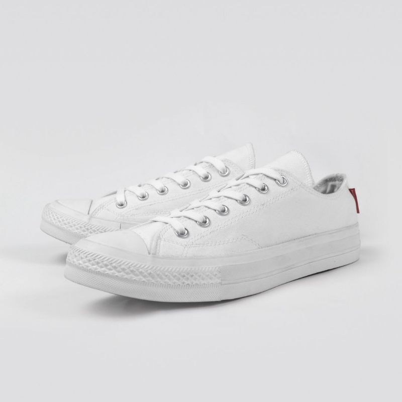 Nobrands Footwear Sepatu Polos TPS Parchment All White Low Local Pride Shoes Sneakers Pria Wanita