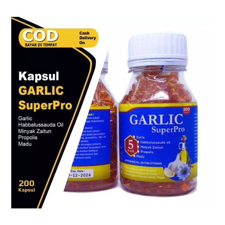 Garlic super pro | Habbasyi Oil | Habbatussauda Oil Plus Garlic | Habbah Garmin isi 200 Kps Original