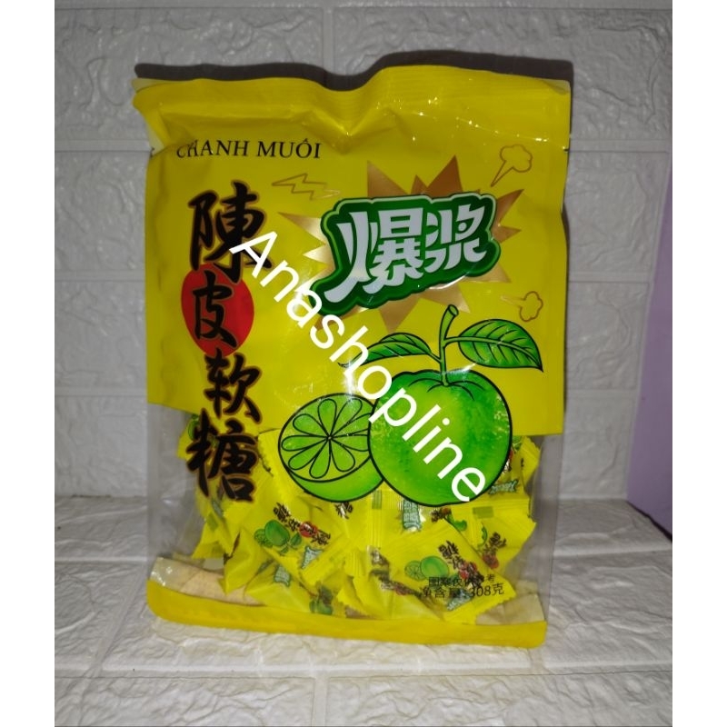 

Chanh Muoi permen lunak plum rasa lemon 308gr / chen pi jelly / manisan / permen lunak