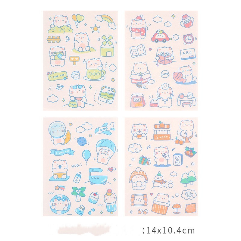 

1 Pcs DIY stiker buku harian stiker / Stiker Kartun Lucu