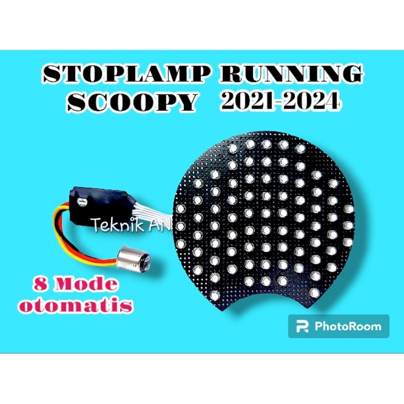 STOPLAMP RUNNING SCOOPY 2021 2022 2023 MODEL STANDARD 8 MODE