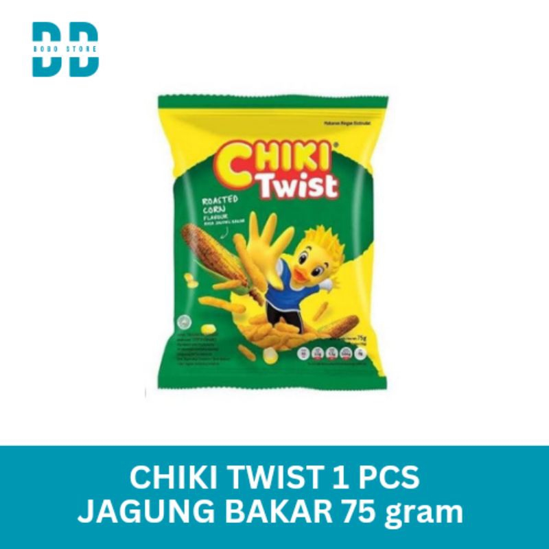 

Chiki Twist Jagung Bakar 75 gram / pcs