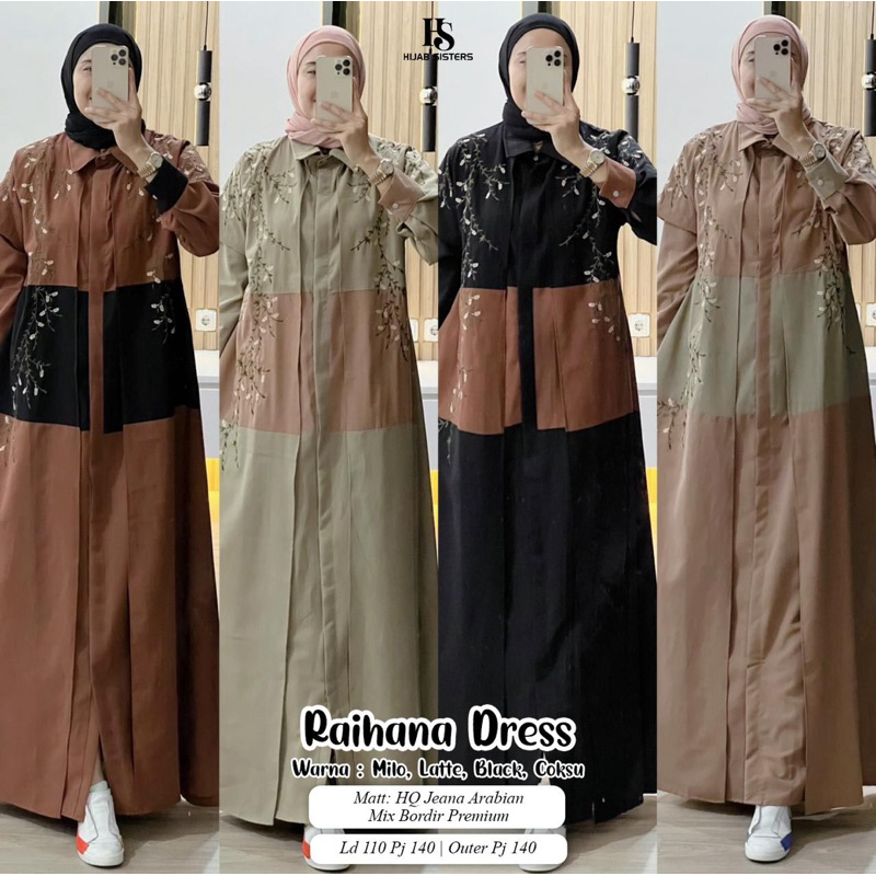 RAIHANA dress LAESHA setrok NARAYA setcel original Gagil by ova