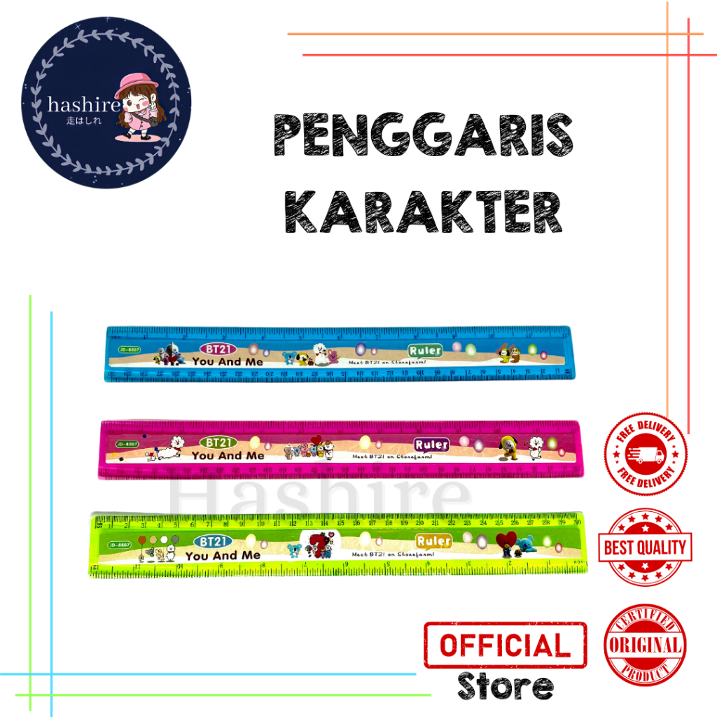

Penggaris fancy 30CM // Penggaris Plastik fancy // Ruler // Penggaris Murah