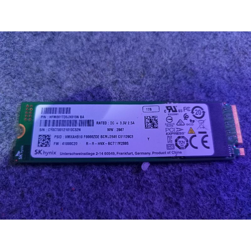 ssd nvme 1tb sk hynix ori cabutan