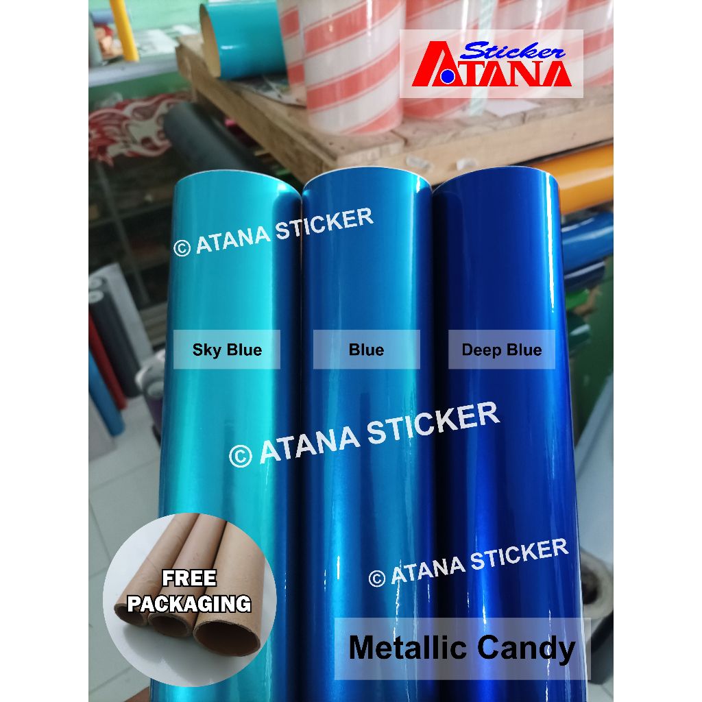 Skotlet Biru Muda Tua Metalik Candy Sky Blue Light Dark Relaxa Moonlight Super Glossy Mutiara Paint 