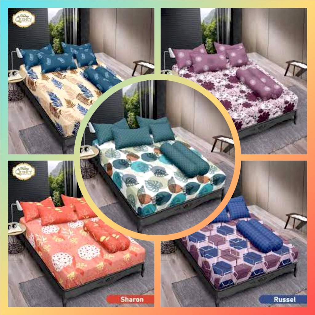 Sprei 180x200 Valery Quincy ukuran king / Vallery Quincy - Sprei FITTED King T30 (180x200) / SPREI V